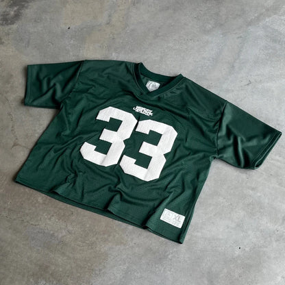 Memory Lane | Oversized Amerikansk Fodbold Jersey Unisex Med Nummer 33
