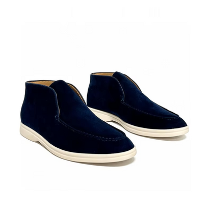 Forzo™ | Herre Høje Ruskinds Loafers med Håndsyet Næse | Mokkasiner | Chukka Boots
