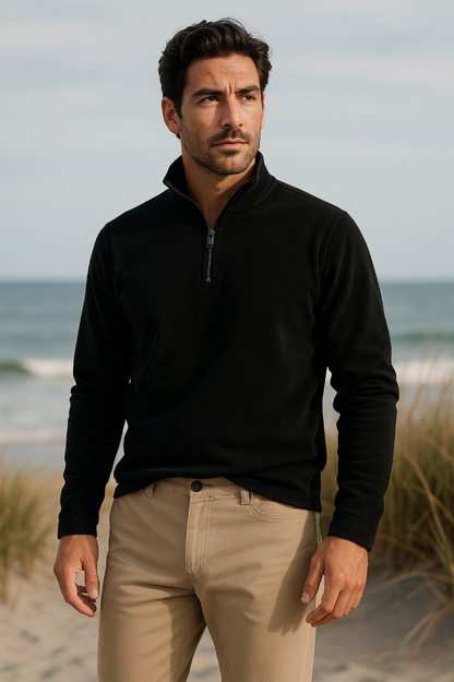 Bastien | Fleece Trøje Half Zip Herrer