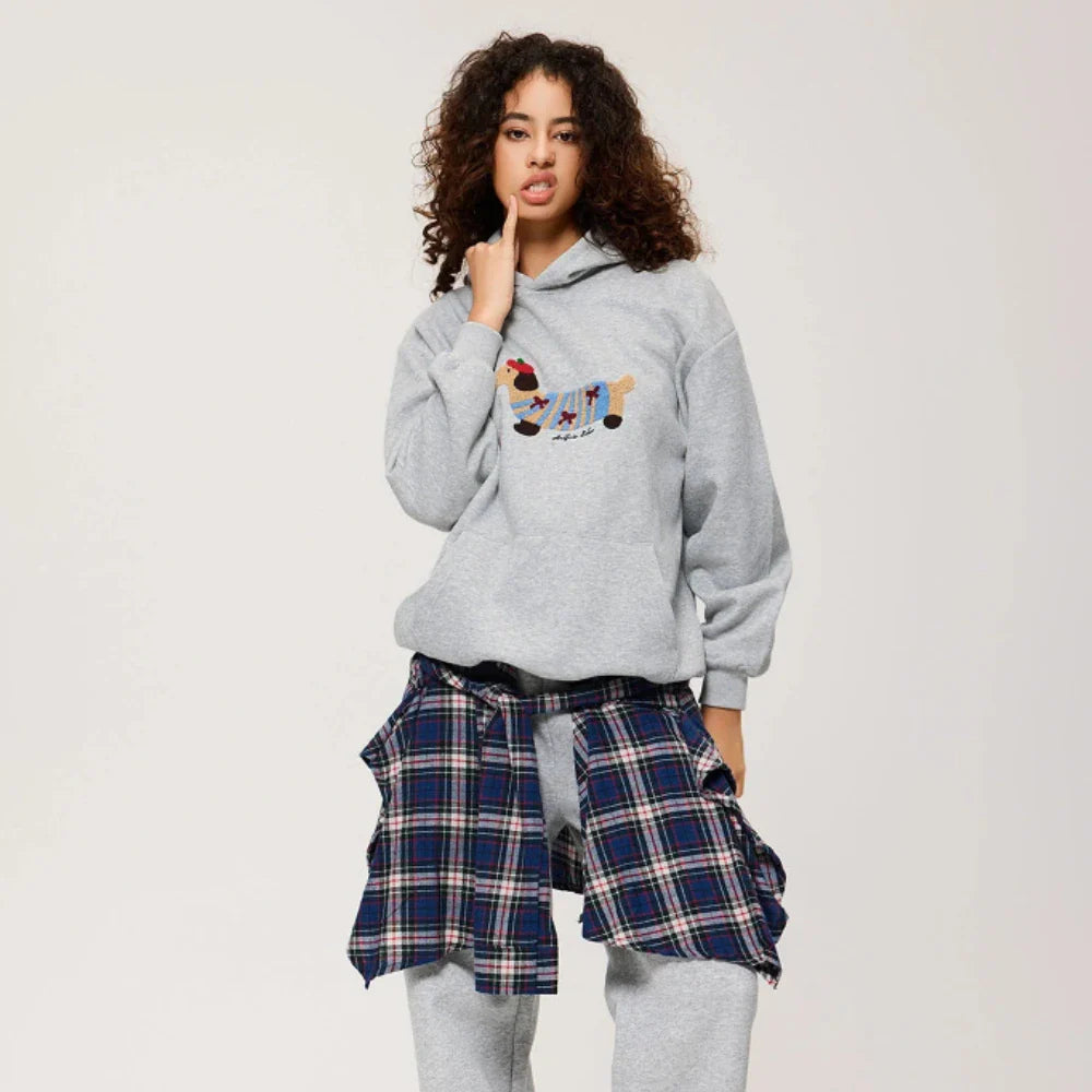 Dexter | Hoodie med Hund Print Unisex