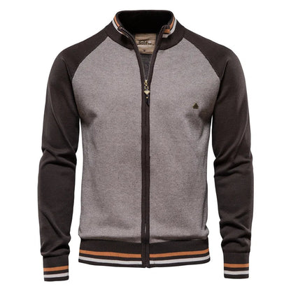 Rico | Retro Sporty Zip Cardigan Herre