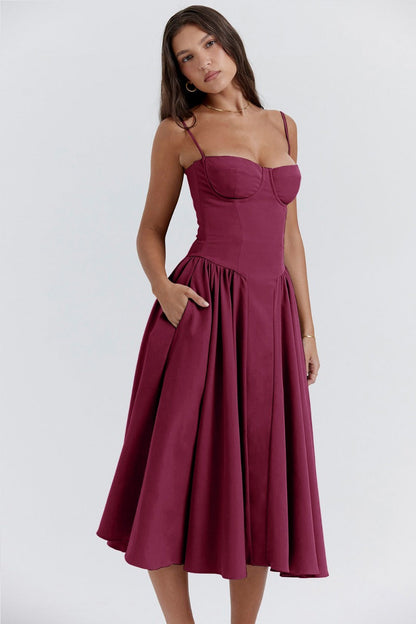 Elviera | Elegant Midikjole Damer