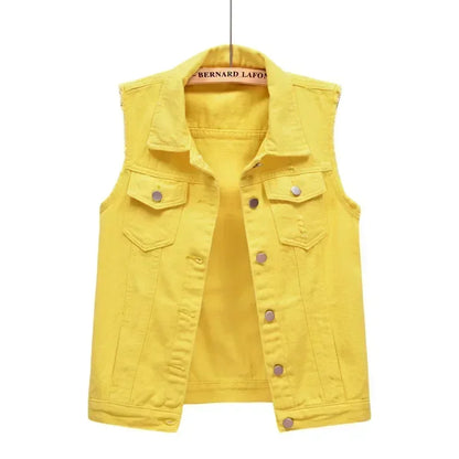 Riva | Ærmeløs Denimvest Damer