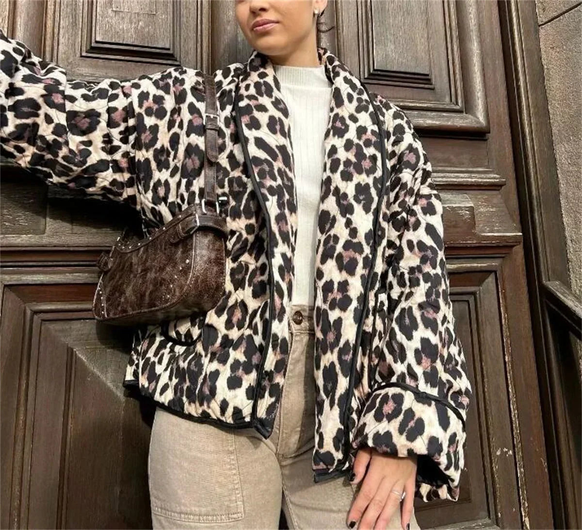 Carmela | Vatteret Leopardjakke Damer