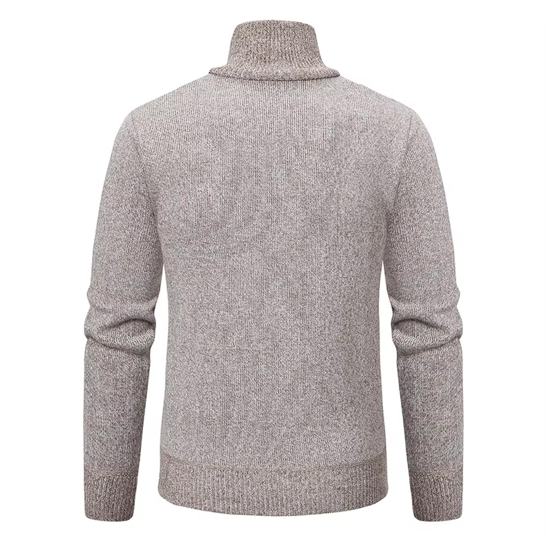 Tristan™ | Luksuriøs Mænd Halfzip Pullover i Merinould med Brystlomme