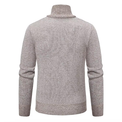 Tristan™ | Luksuriøs Mænd Halfzip Pullover i Merinould med Brystlomme