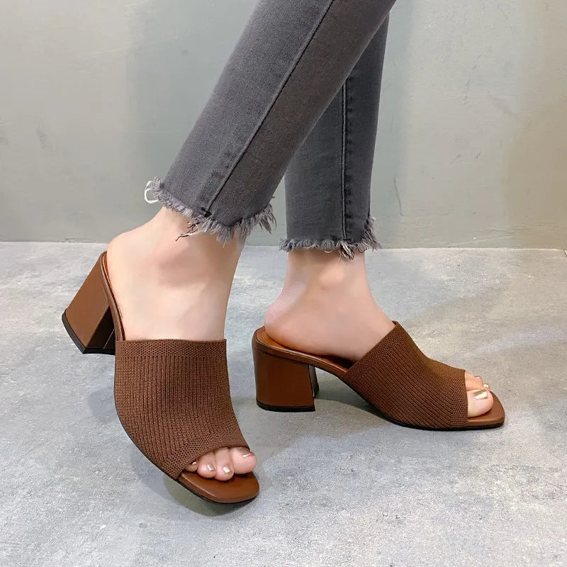 Amélia | Mules Med Blokhæl Damer