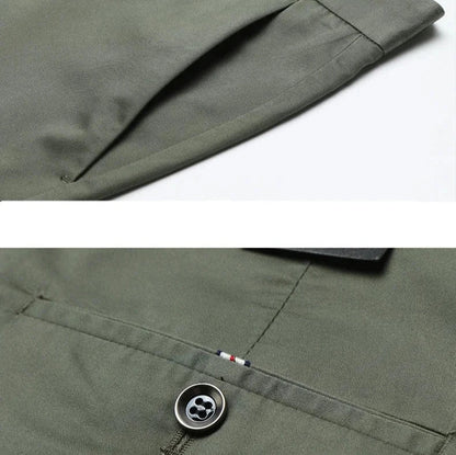 Kanza™ | Herrer Elastiske Chinos med Firevejs Stræk og Slank Pasform | Stretch Bukser