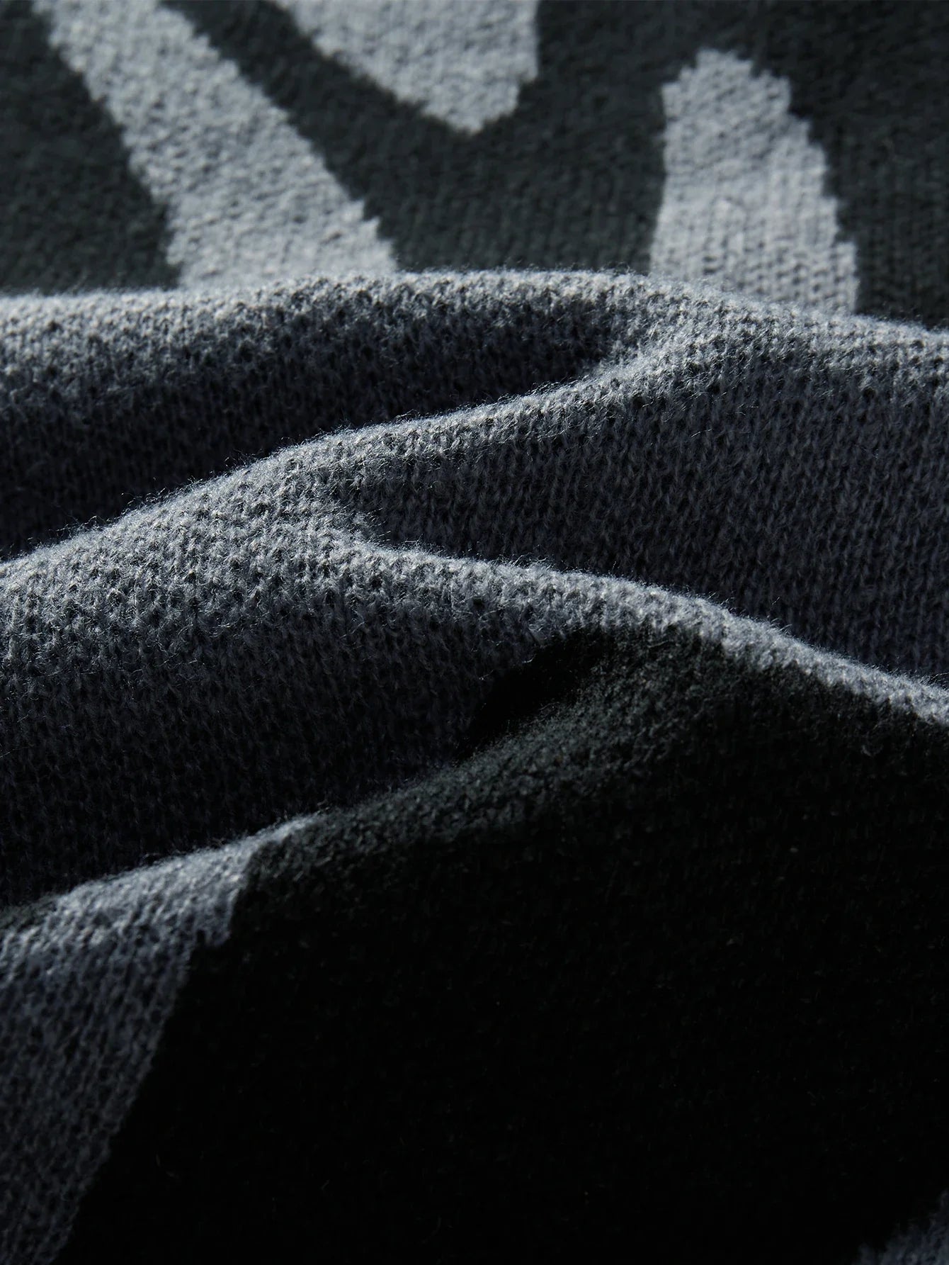 Zyro | Oversized Sweater til Herrer | Abstrakt Streetwear Trøje med Grafisk Print