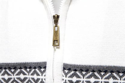 Alaric™ | Herrer Vinter Half-Zip Trøje med Etnisk Design