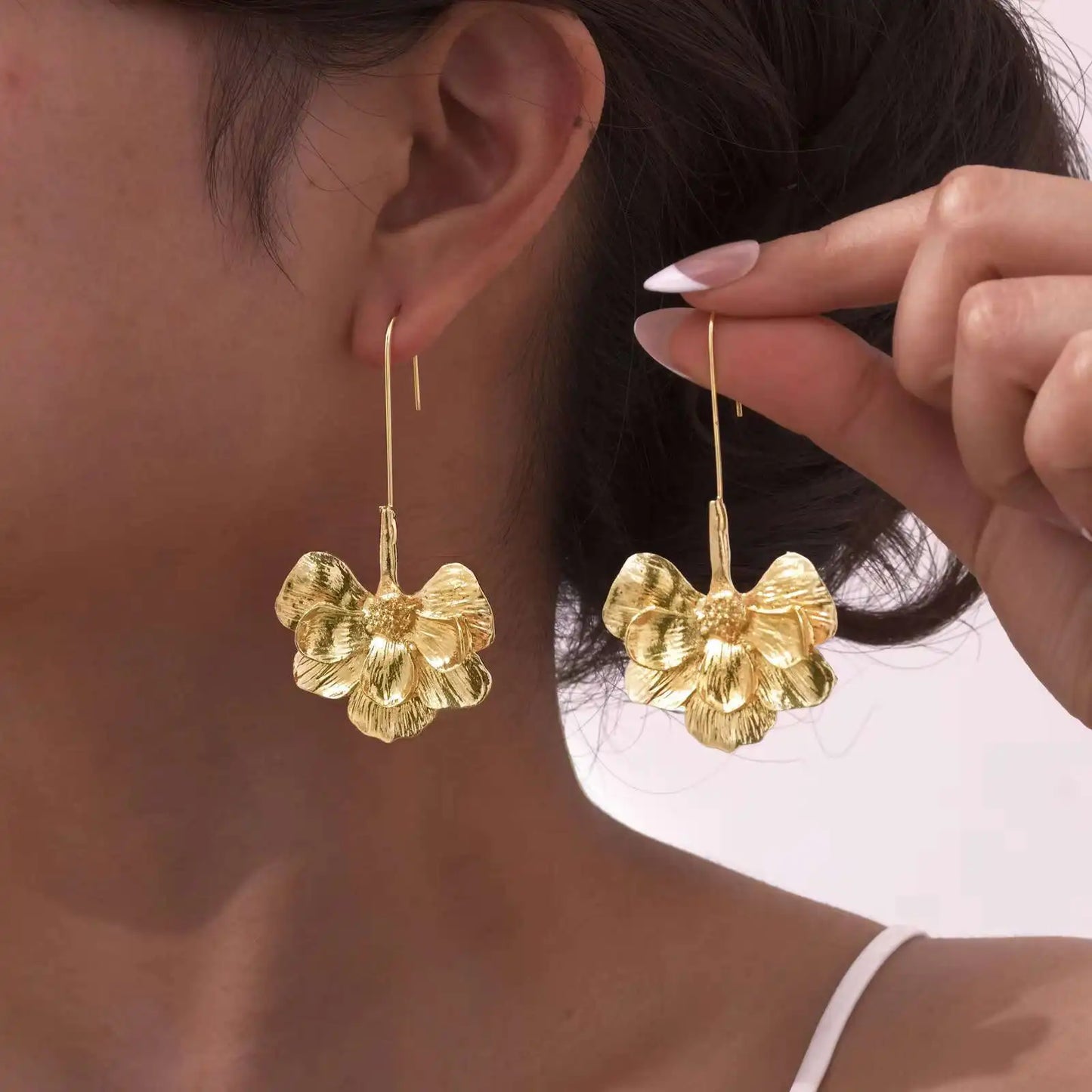 Fiora | Guld Øreringe