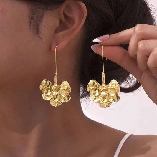 Fiora | Guld Øreringe