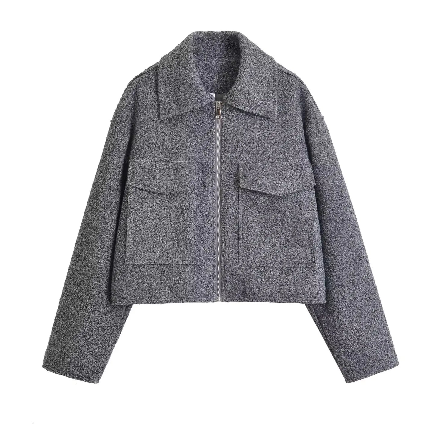 Elinor™ | Oversized Uldmix Jakke med Luksuriøs Pasform og Vintervarme