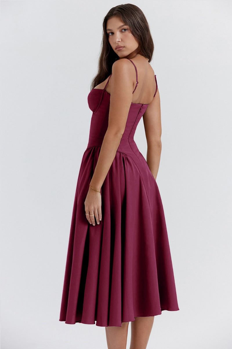 Elviera | Elegant Midikjole Damer
