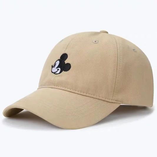 Mickey™ | Unisex Mickey Mouse Baseball Kasket i Bomuld med Tegneserie Broderi | Justerbar og Casual Streetwear Tilbehør