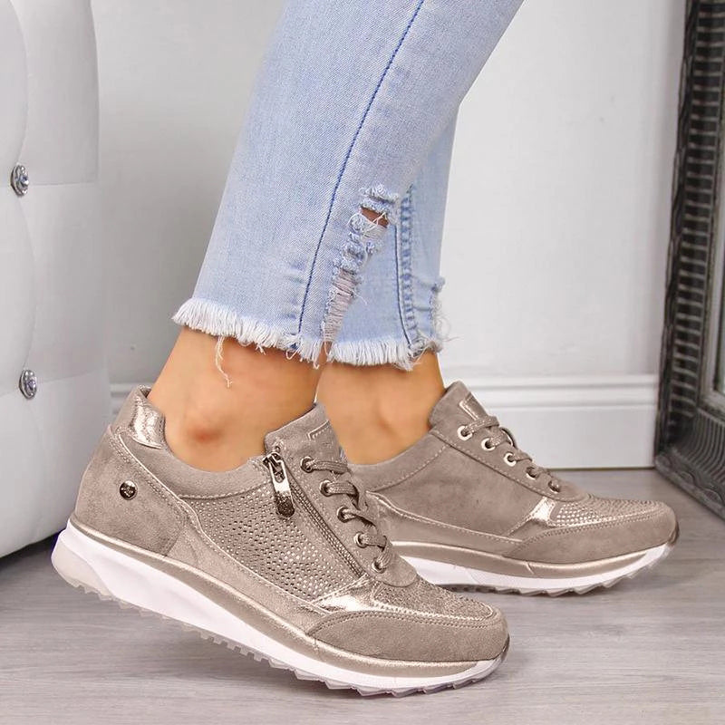 Amara™ | Damer Orthopediske Sneakers med Lynlås og Støttende Indlægssåler