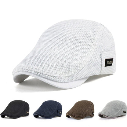 Maurice | Åndbar Flatcap til Herrer | Let Mesh Sommerkasket i Klassisk Stil