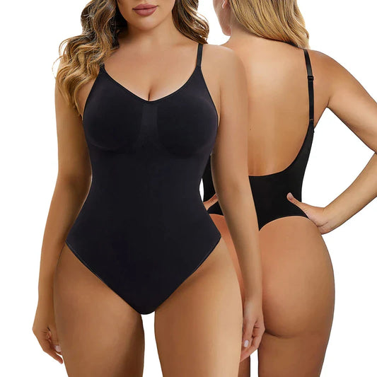 Vita™ | Sømløs Shapewear Top med Lav Ryg og Justerbare Stropper
