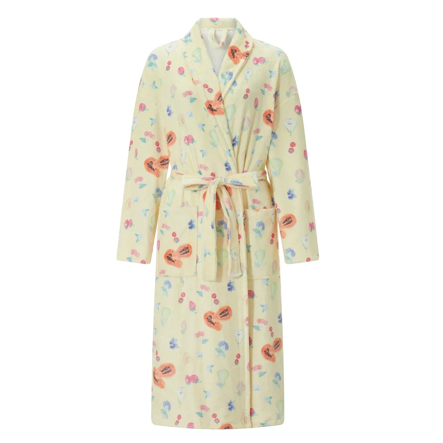 Liora | Morgenkåbe i Flannel med Print Damer