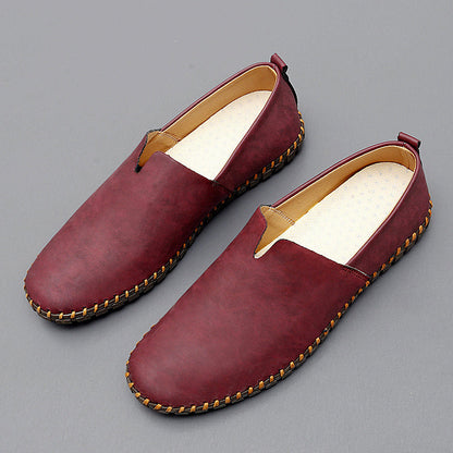 Reno | Herre Slip-Ons | Moccasin Slip‑On | Håndsyet Sål | Minimalistisk & Åndbar | Casual Komfort