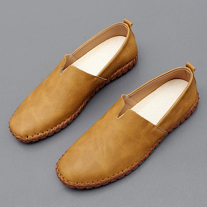 Reno | Herre Slip-Ons | Moccasin Slip‑On | Håndsyet Sål | Minimalistisk & Åndbar | Casual Komfort