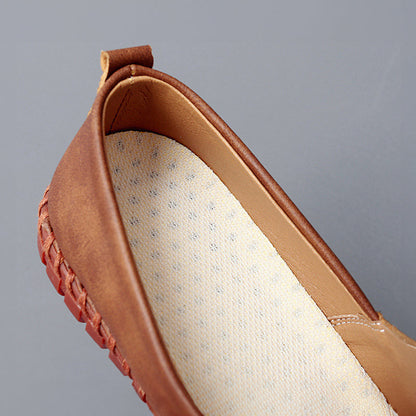 Reno | Herre Slip-Ons | Moccasin Slip‑On | Håndsyet Sål | Minimalistisk & Åndbar | Casual Komfort