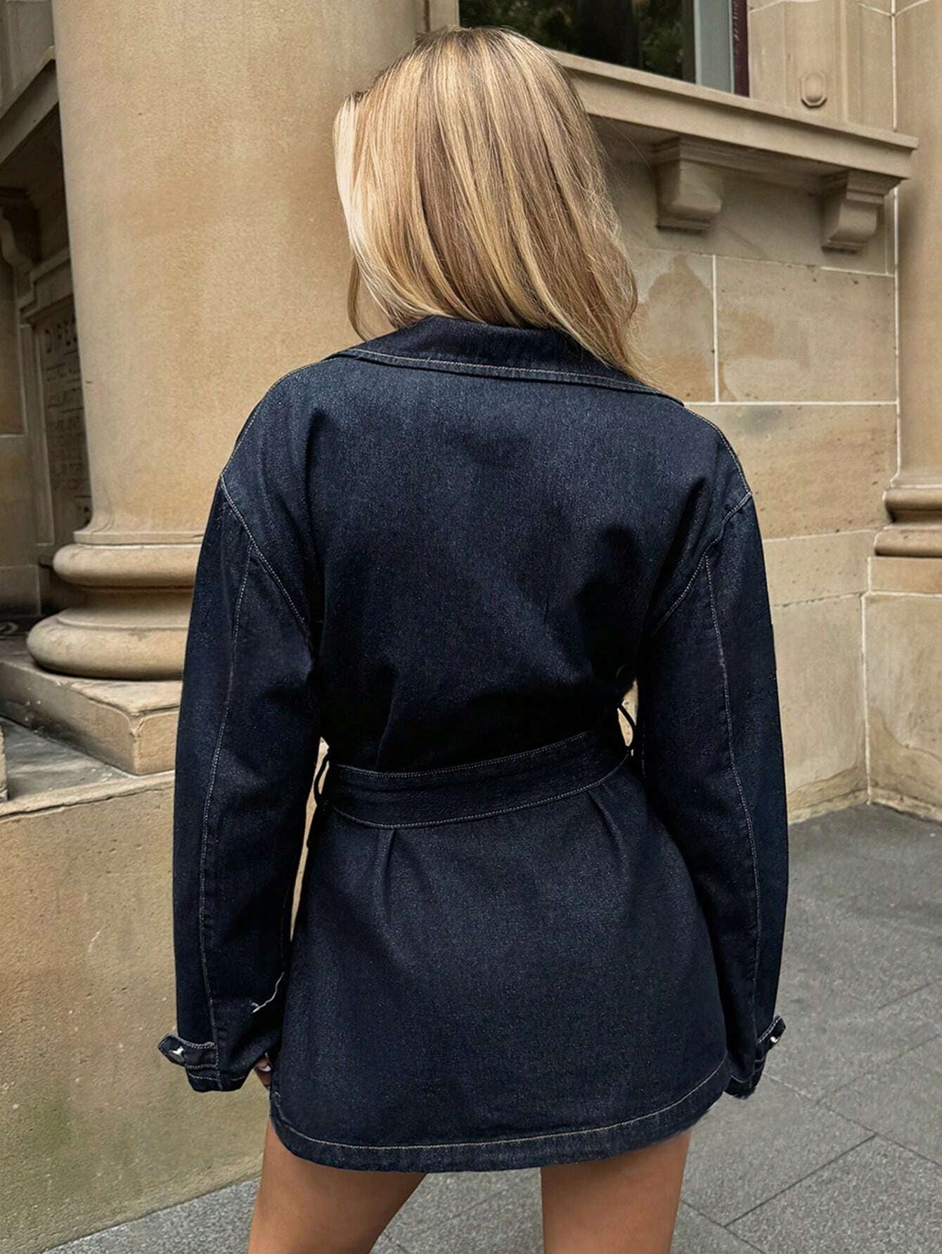 Sienna | Denimjakke Med Bælte