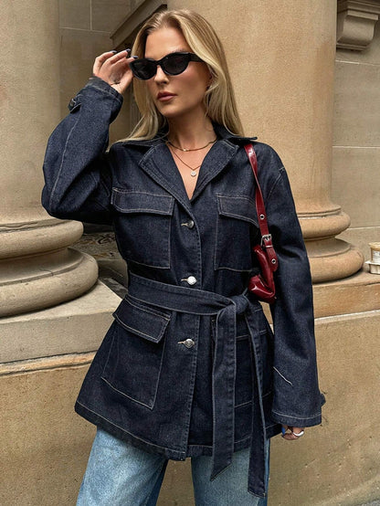 Sienna | Denimjakke Med Bælte