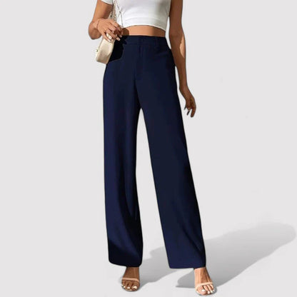 Valentina | Beige Wide-Leg Bukser Damer