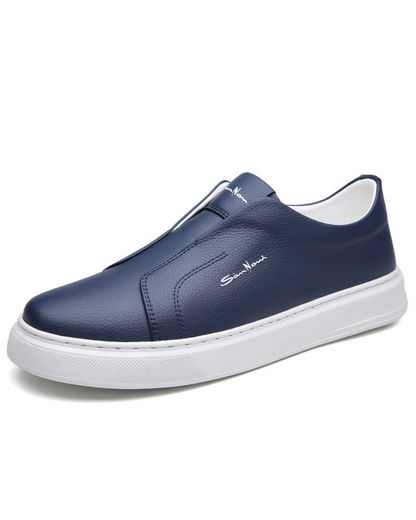 Arlen | Herre Slip-On Sneakers | Slip‑On Sko | Kunstlæder & Elastiske Sider | Komfortabel & Skridsikker