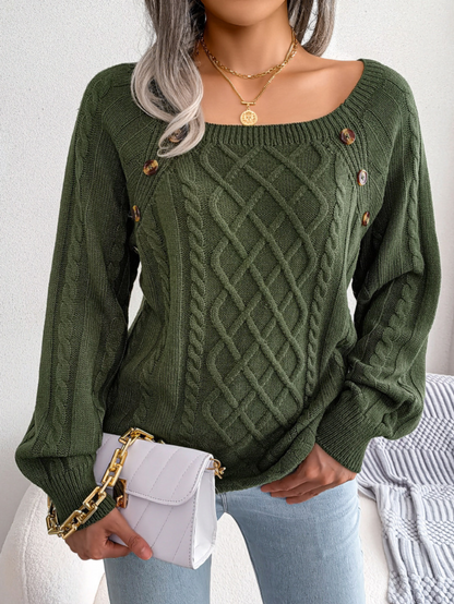 Élodie | Kabelstrikket Sweater Damer