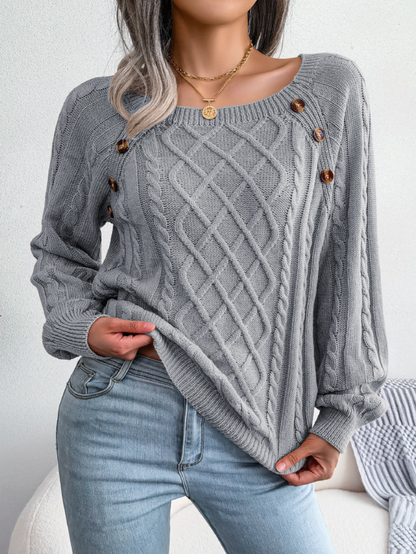 Élodie | Kabelstrikket Sweater Damer