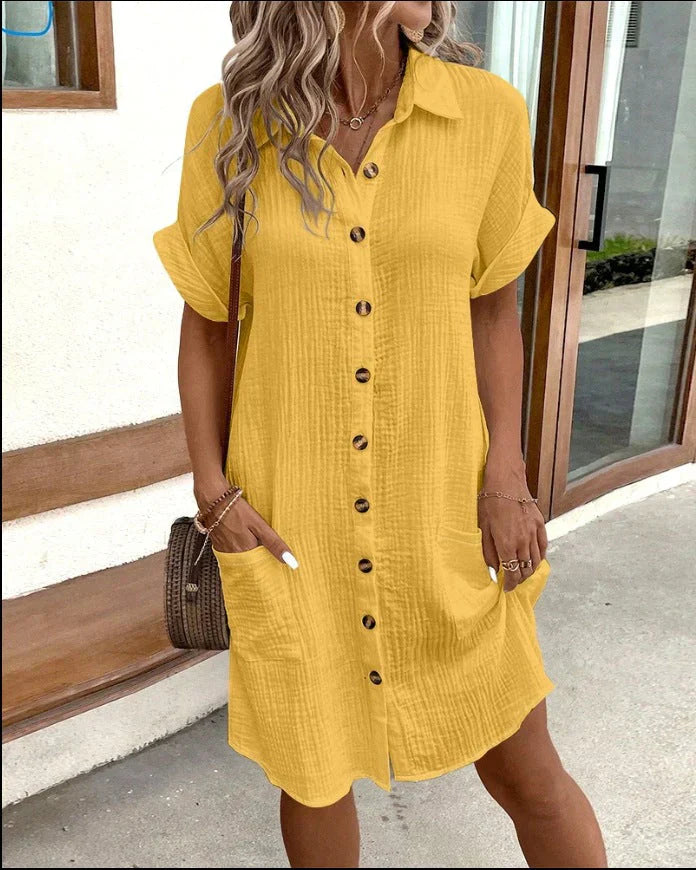 Lida™ | Polo-Stil Sommerkjole med Afslappet Pasform