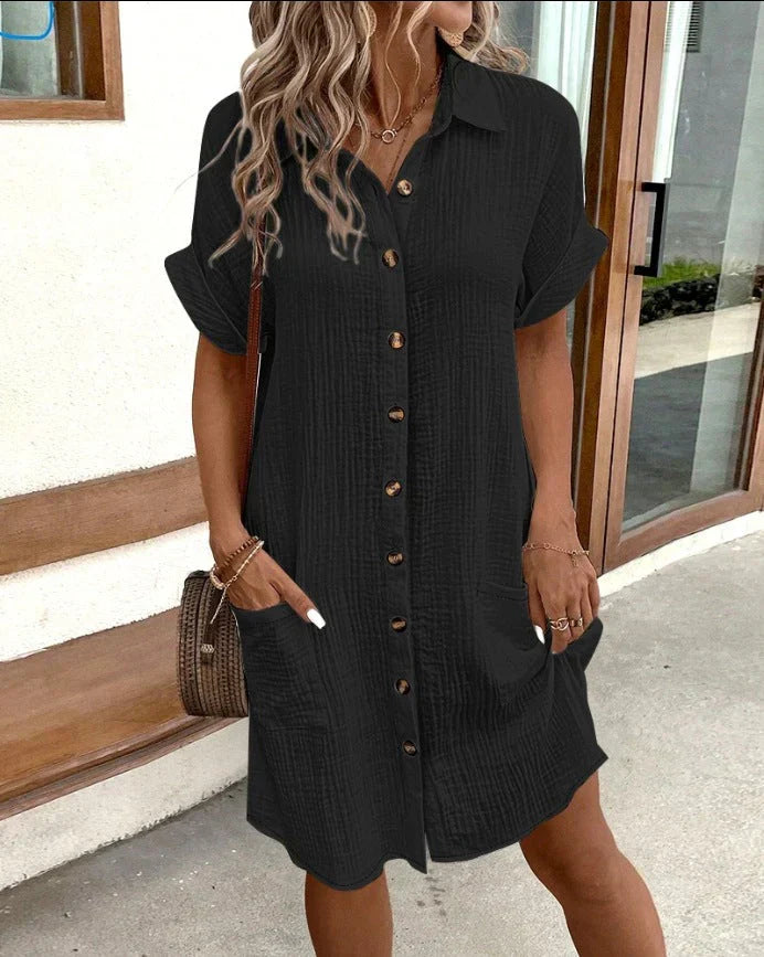 Lida™ | Polo-Stil Sommerkjole med Afslappet Pasform
