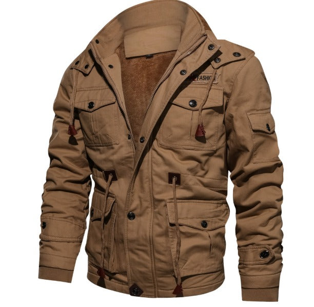 Viktor™ | Herrer Vindafvisende Camo Jakke med Fleecefor for Optimal Beskyttelse