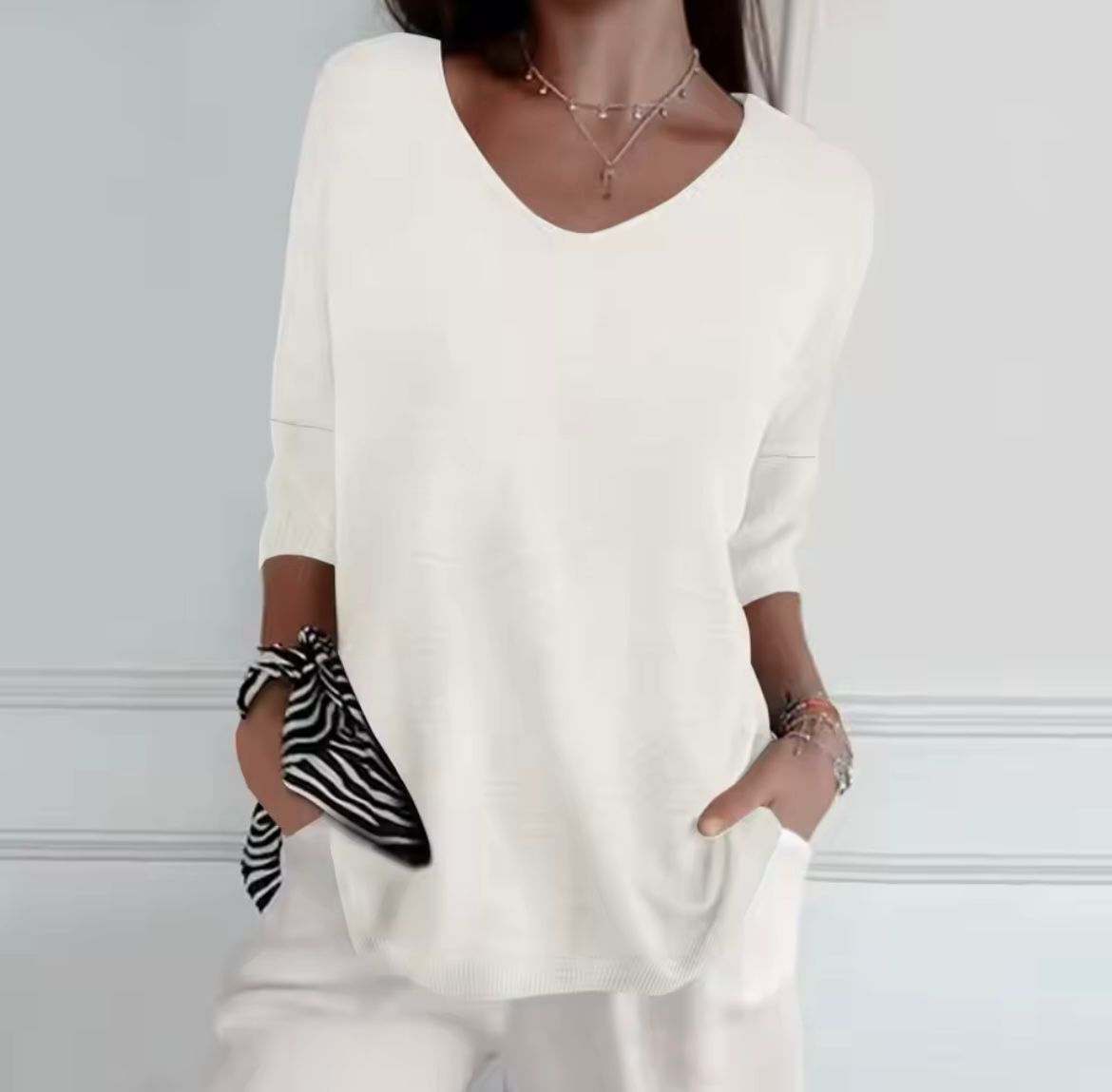 Maya | V-Hals Top Damer