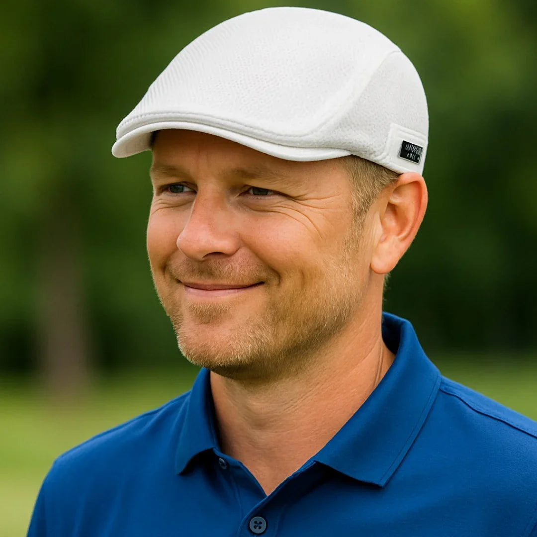 Maurice | Åndbar Flatcap til Herrer | Let Mesh Sommerkasket i Klassisk Stil