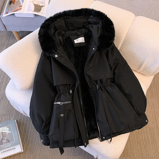 Nina™ | Damer Parka Vinterjakke med Termisk Isolering, Pelskrave, Hætte og Flatterende Design