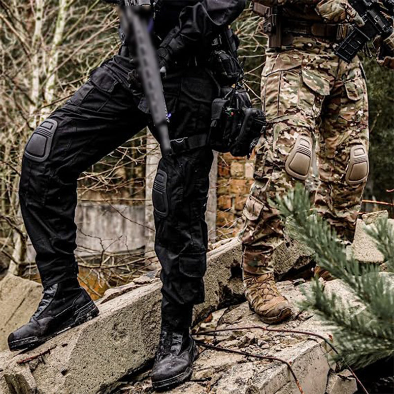 Kaelan | Taktiske Camouflage Combat Bukser med Knæbeskyttelse