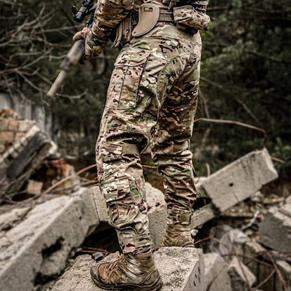 Kaelan | Taktiske Camouflage Combat Bukser med Knæbeskyttelse