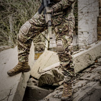 Kaelan | Taktiske Camouflage Combat Bukser med Knæbeskyttelse