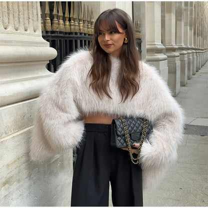 Arden | Cropped Faux Fur Jakke