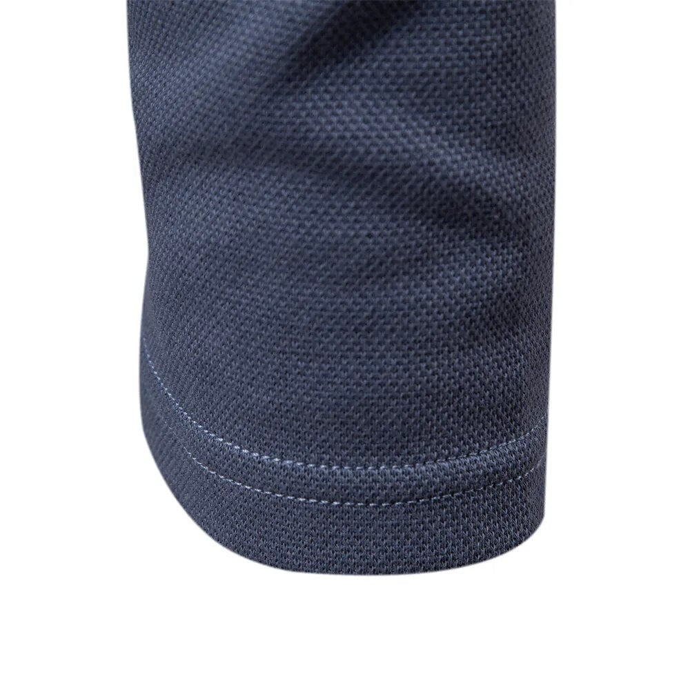 Jay™ | Herrer Luksus Langærmet Poloshirt med Perfekt Pasform til Komfort og Elegance