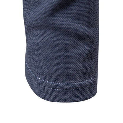 Jay™ | Herrer Luksus Langærmet Poloshirt med Perfekt Pasform til Komfort og Elegance