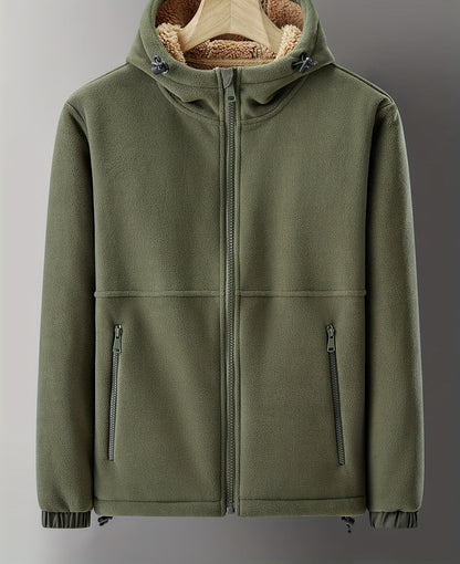 Larsen™ | Cardigan med varm plys indeni | Fleece