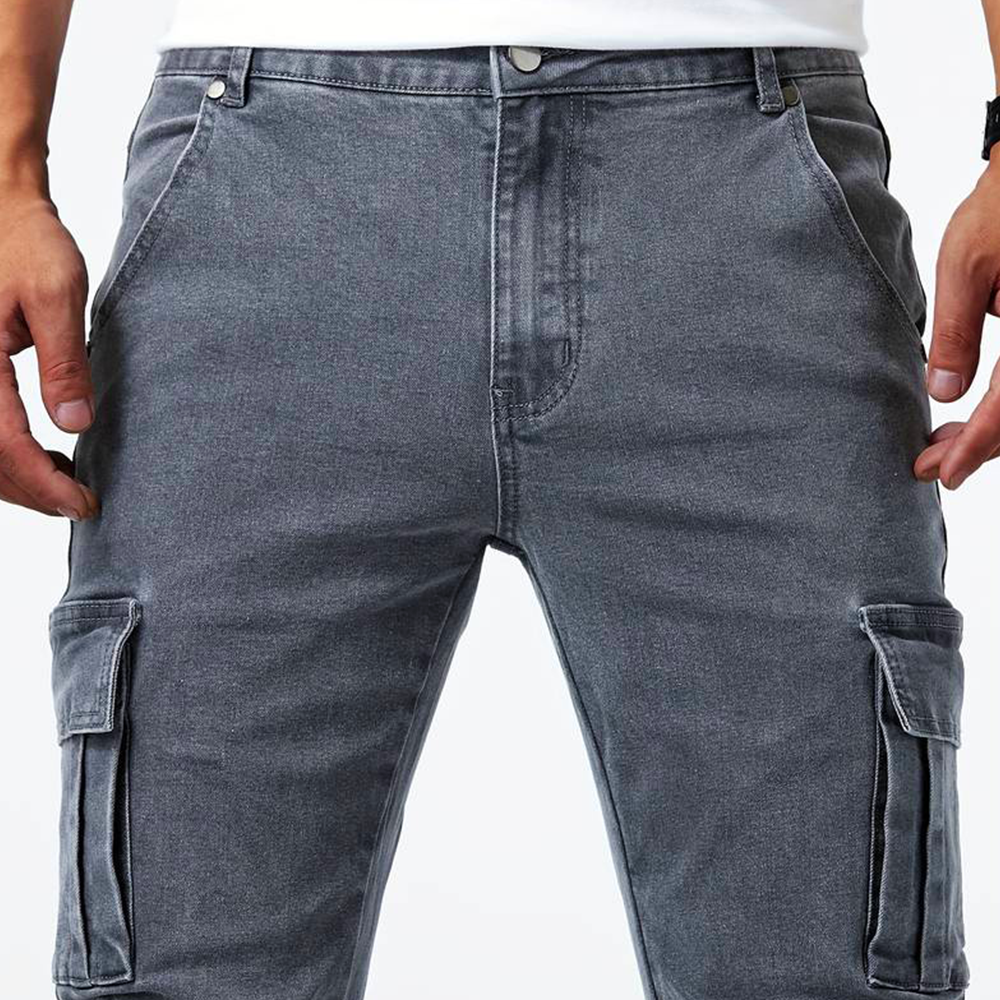 Nerev™ | Elegant Mænd Cargobukser med Slank Pasform og Avanceret Stretch-Stof