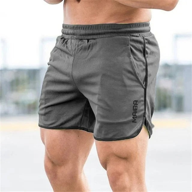 Jaxon™ | Herrer Sportsshorts med Sideslids og Tilbehørsløkke | Let og Hurtigttørrende Træningsshorts til Fitness og Udendørs Brugn