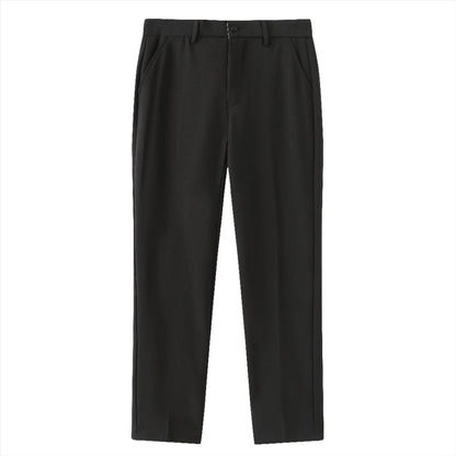 Marcello™ | Herre Slim Fit Cropped Stretch Bukser med Ankellange Ben | Luksuriøse Smart Casual Pæne Bukser