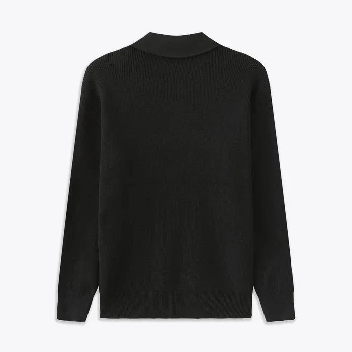Lucas™ | Herre Striktrøje med Half-Zip | Varm Ribstruktur & Stilfuld Ståkrave