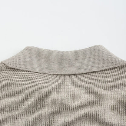 Lucas™ | Herre Striktrøje med Half-Zip | Varm Ribstruktur & Stilfuld Ståkrave